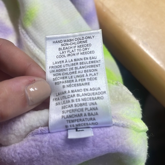 NWOT RE/DONE Hanes Classic Raglan Crewneck size large - Picture 10 of 10